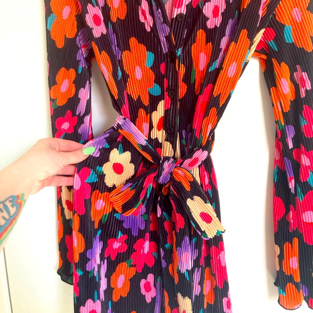 Long sleeve mini dress